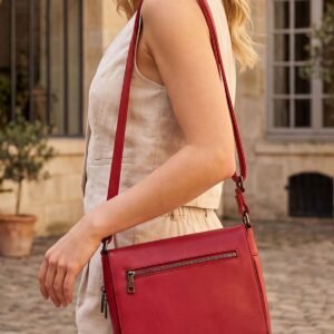 Flap Closure Zip Pocket Adjustable Strap Crossboby Bag