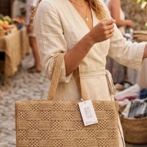 Crochet Two Handle Shoulder Bag