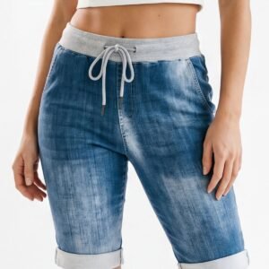 Cotton Tie Dye Print 3/4 Drawstring Trouser