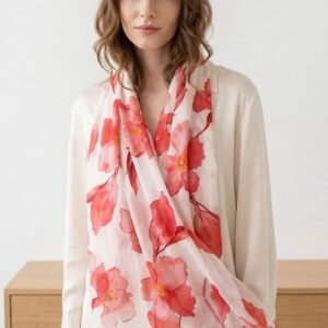 Floral Print Cotton Scarves