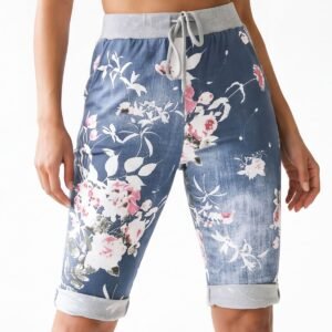 Floral Printed 3/4 Drawstring Trouser