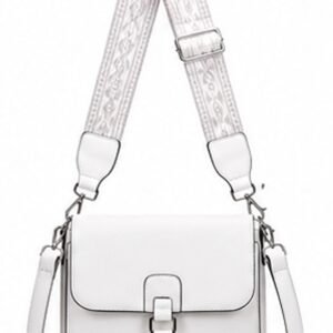 Adjustable Strap Front Flap Crossbody Bag