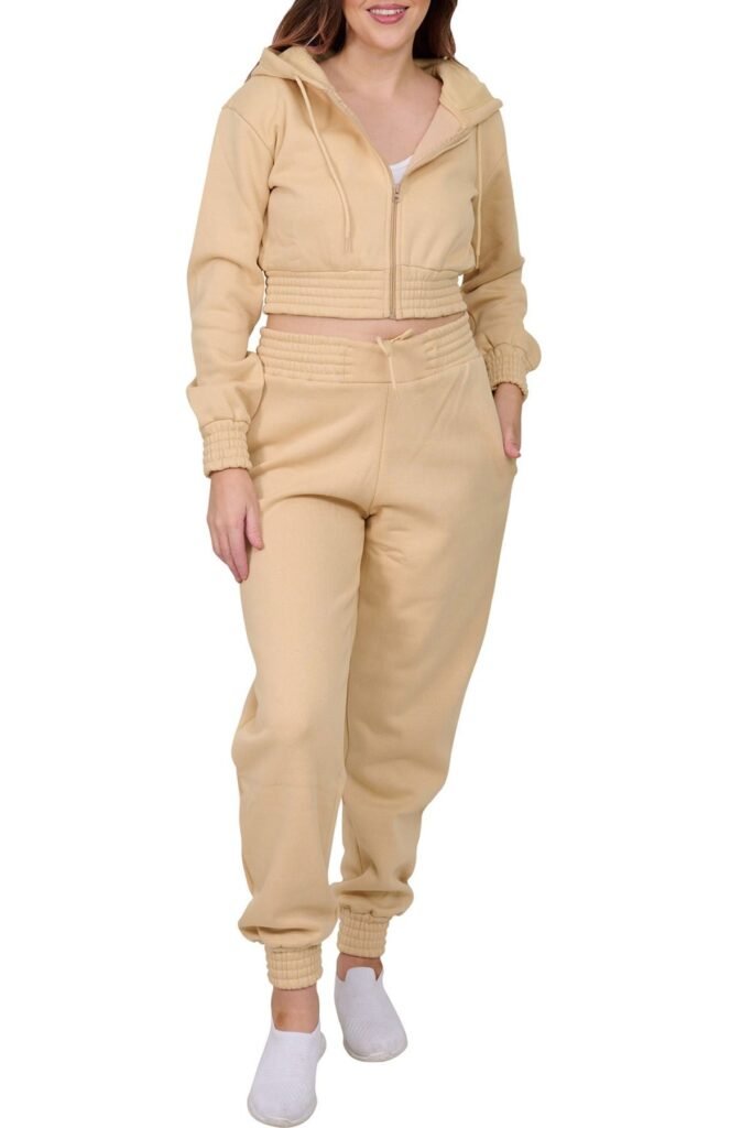 Cropped Hoodie And Joggers Co-ord