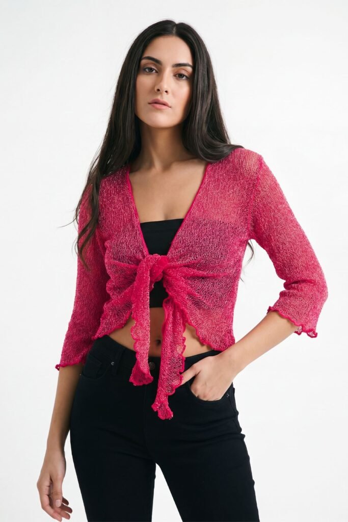 Viscose Light Weight Cropped Shrug