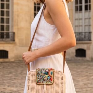 Embellished Tassel Detail Shoulder Bag