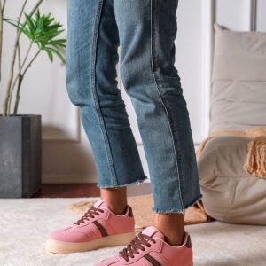 Chunky Sole Lace Up Platform Trainer