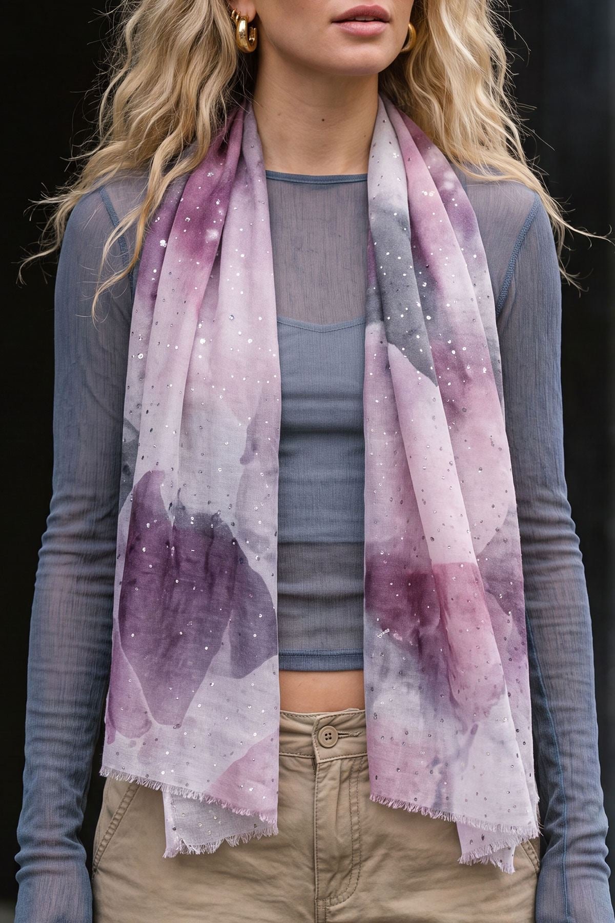 Watercolour Print Scarves view 3