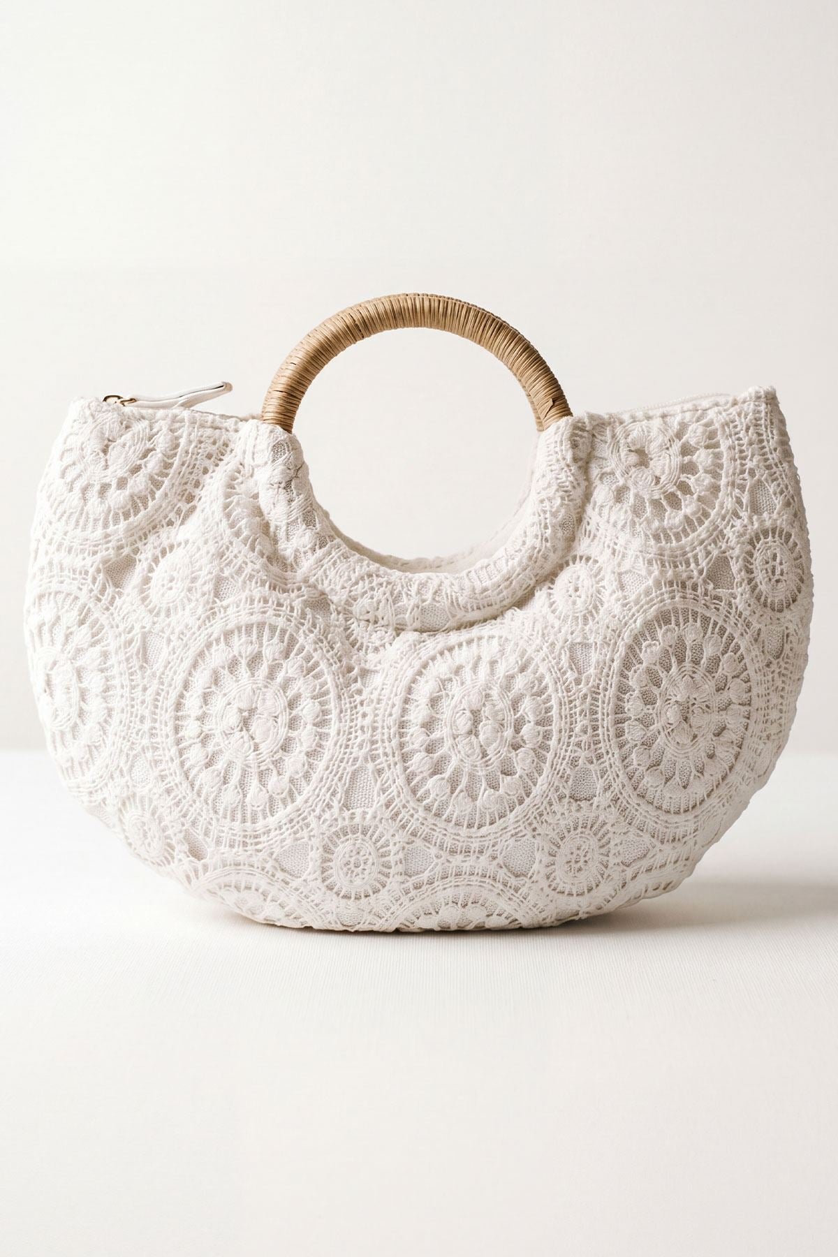 Crochet Ring Handle Hand Bag view 2