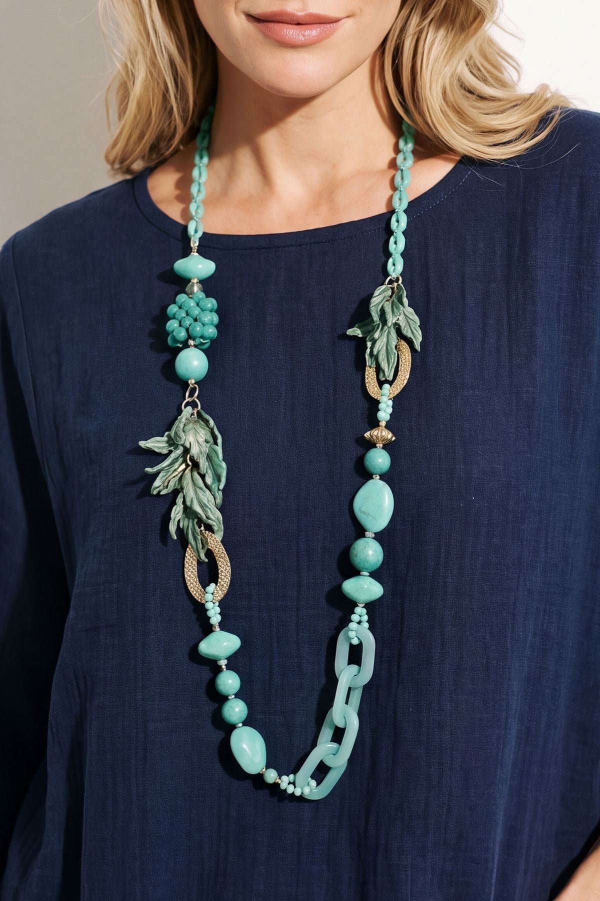 Beaded Statement Necklace view 4