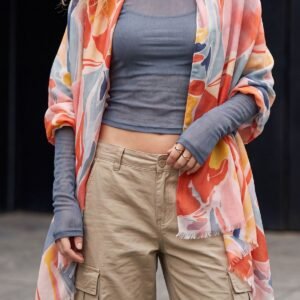Abstract Watercolour Print Scarves
