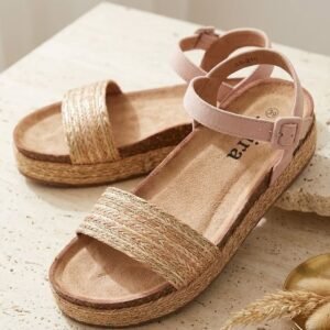 Buckle Strap Espadrille Platform Sandal