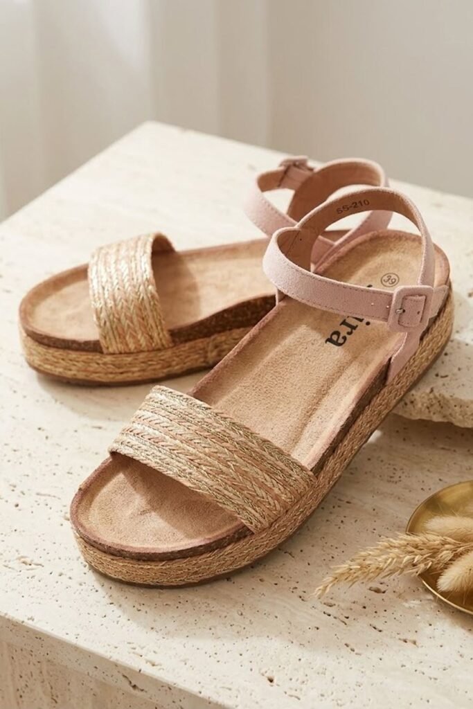 Buckle Strap Espadrille Platform Sandal