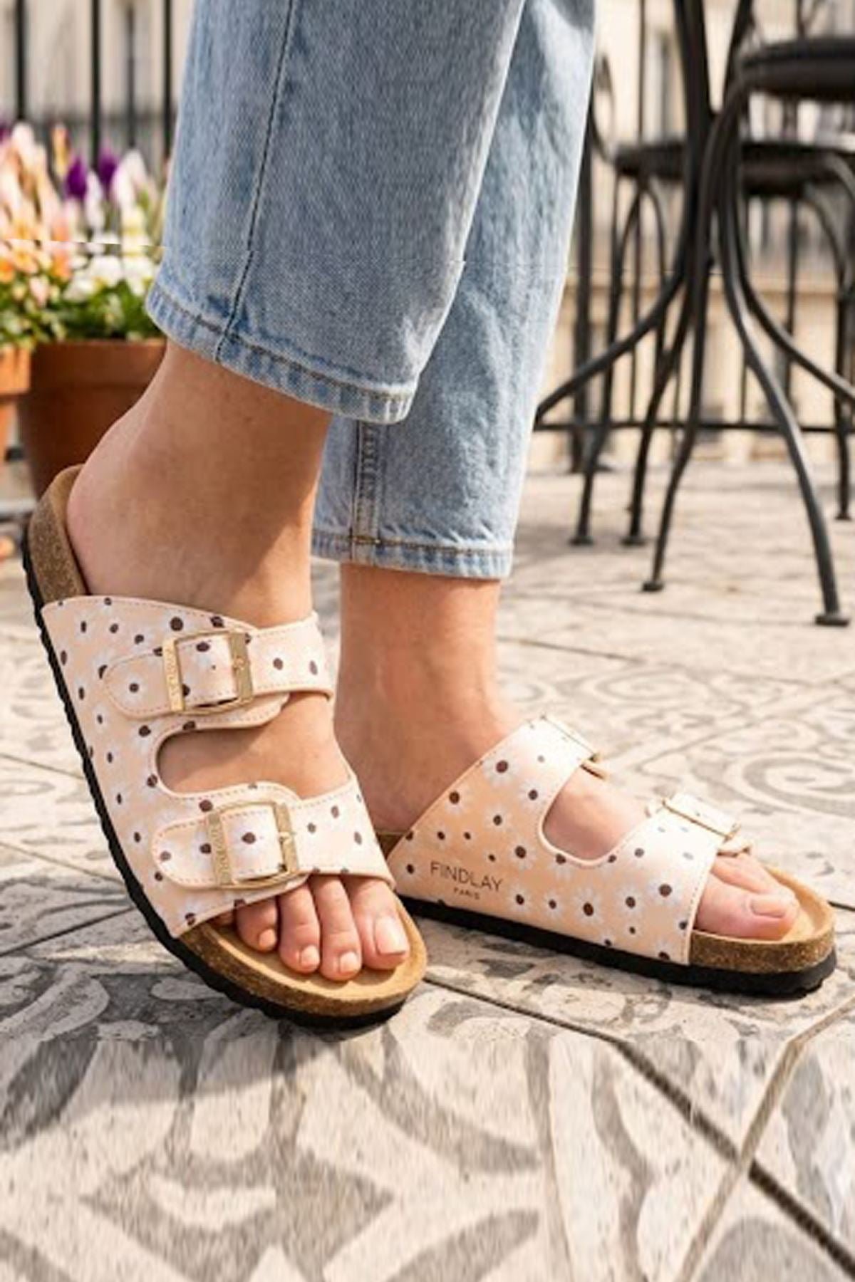 Double Buckle Comfort SlipOn Slider view 3