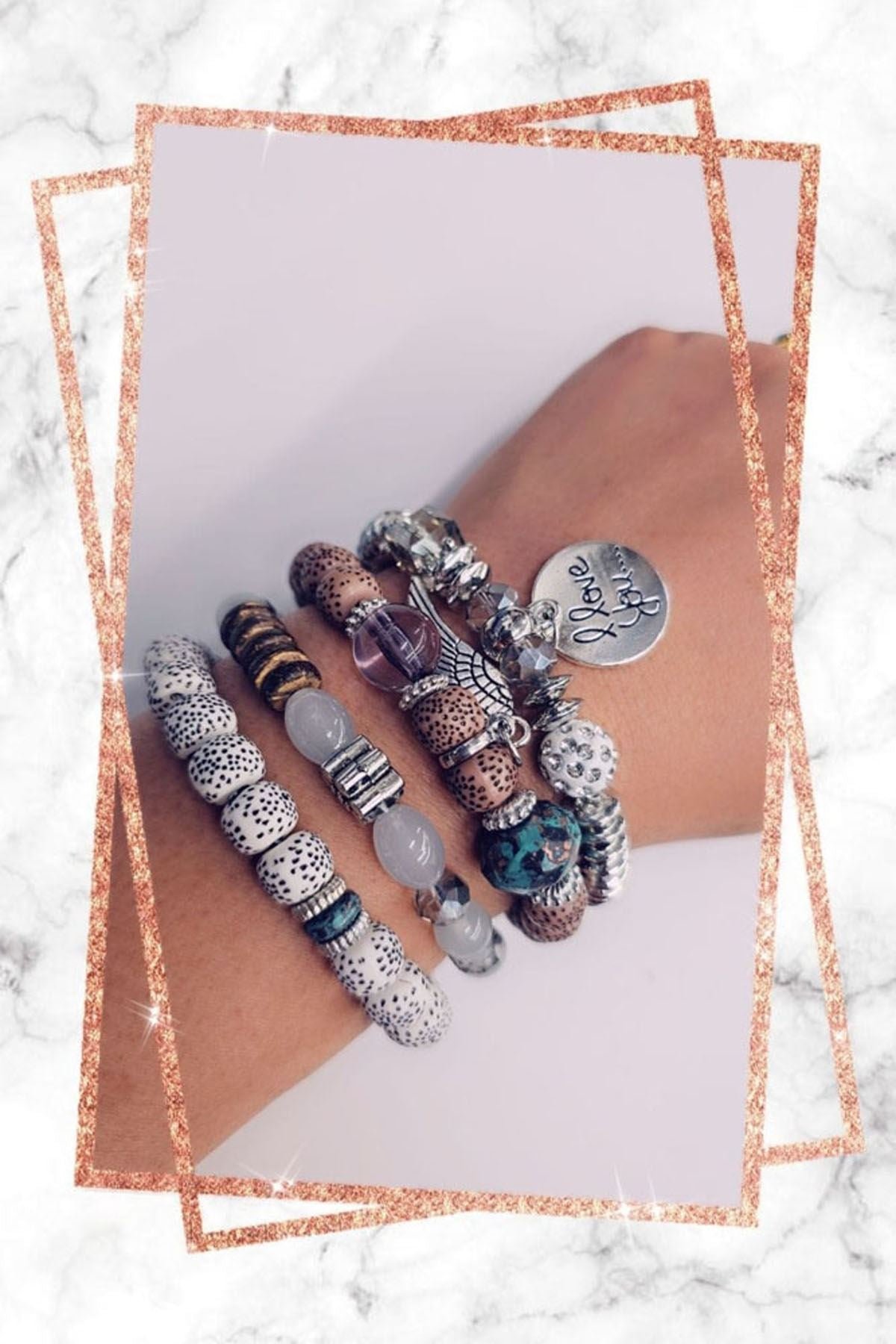 Love Wings Multi Beaded Bracelet view 4